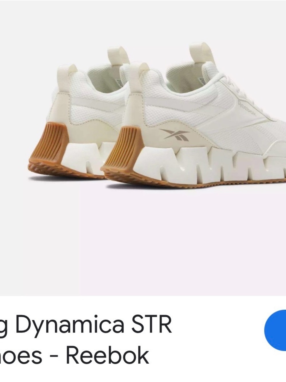 Reebok Zig Dynamica STR Sneakers - White & Gum Brown